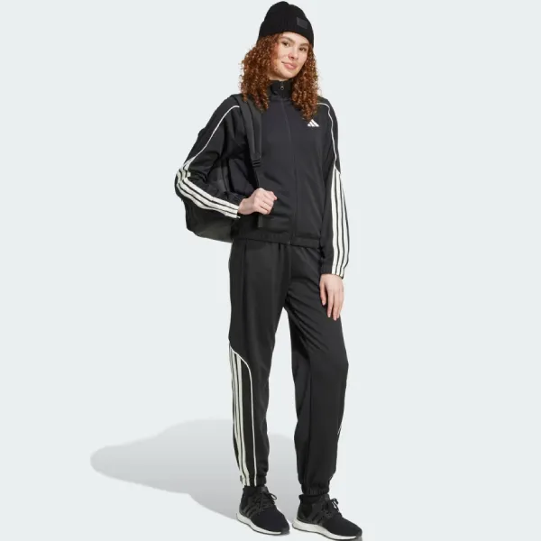 Bộ Thể Thao Nữ Adidas Stadium 3-Stripes Tracksuit JX0471 Màu Đen Size 2XS