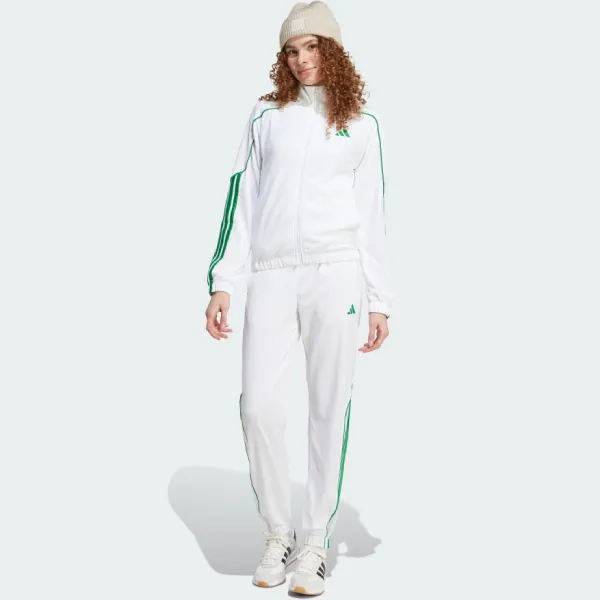 Bộ Thể Thao Nữ Adidas Stadium 3-Stripes Tracksuit JX0473 Màu Trắng Size 2XS