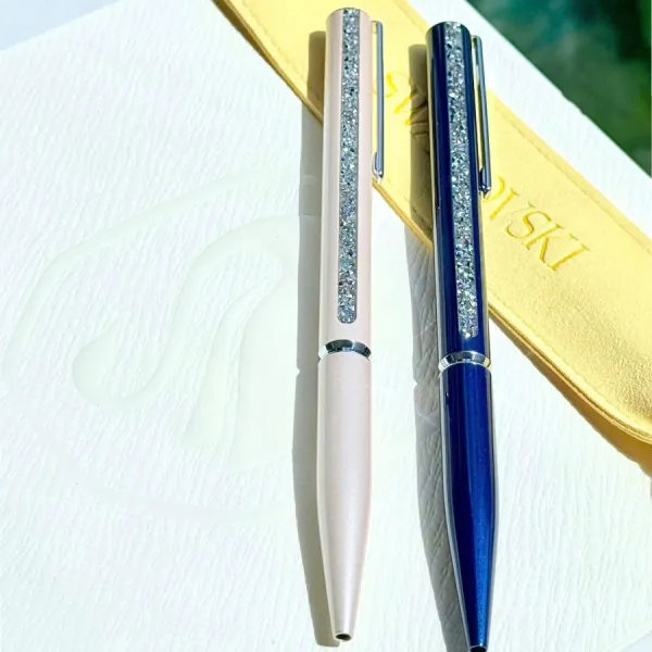 Bút Ký Swarovski Shimmer Ballpoint Pen Beige, Beige Lacquered, Chrome Plated 5707705 Màu Be