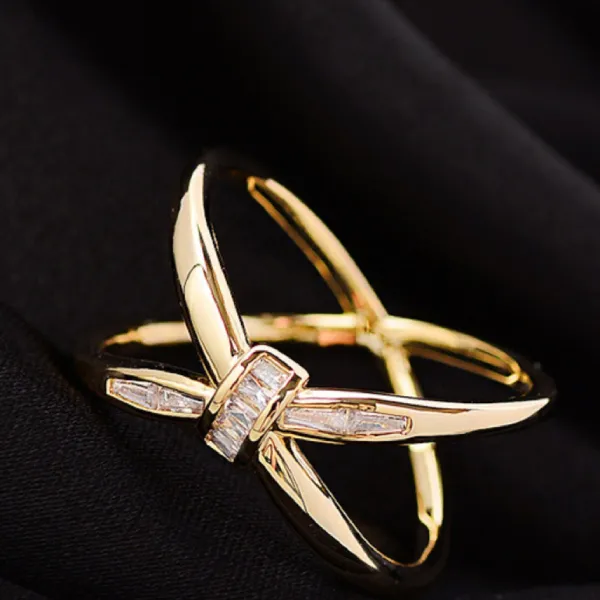 Cài Khăn Nữ Meri Timeless Knot Màu Vàng Gold