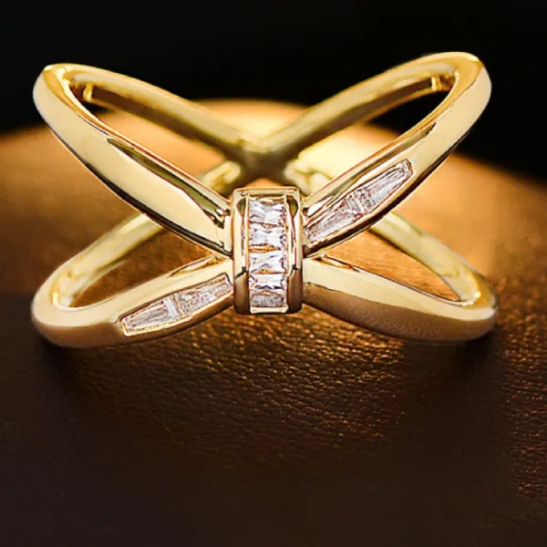 Cài Khăn Nữ Meri Timeless Knot Màu Vàng Gold