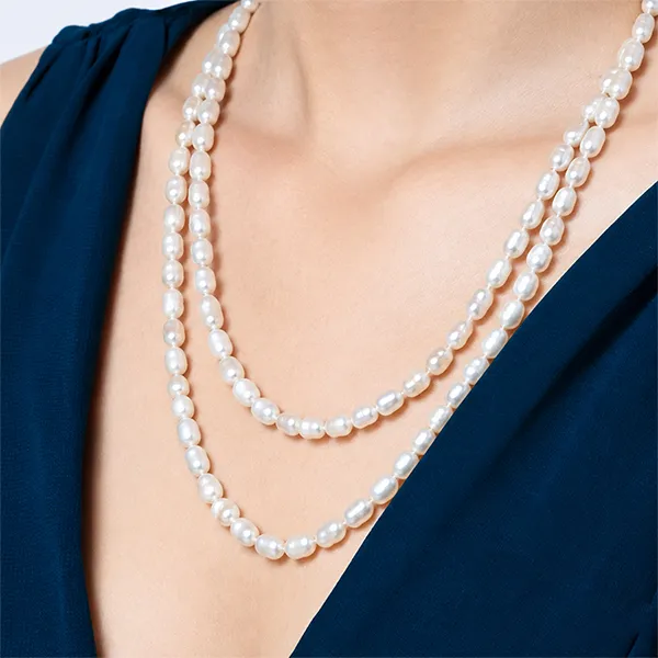 Dây Chuyền Nữ Kya Jewel Pearl Cascade JN24 Màu Trắng