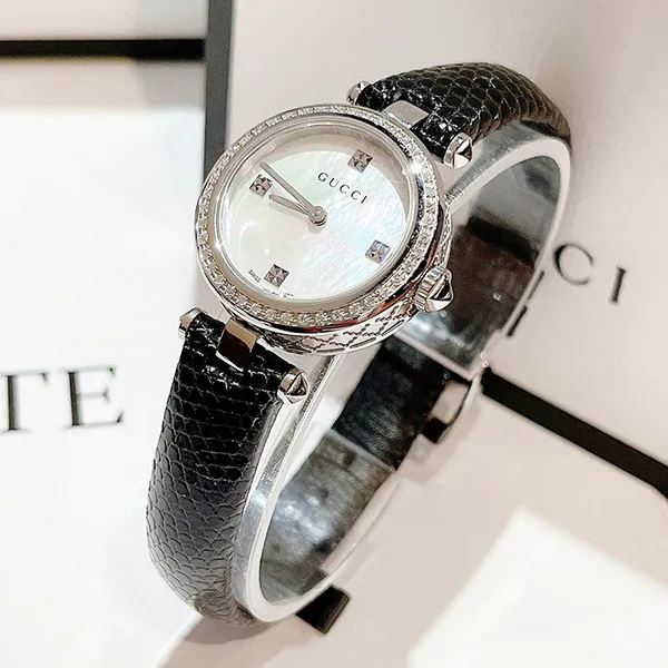Đồng Hồ Nữ Gucci Diamantisima Watch 22mm YA141511 Màu Đen