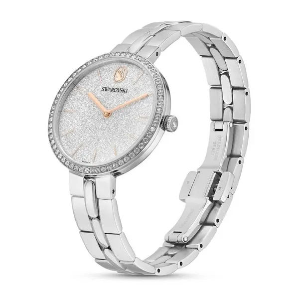 Đồng Hồ Nữ Swarovski Cosmopolitan Watch Swiss Made, Metal Bracelet, Silver Tone, Stainless Steel 5742475 Màu Bạc