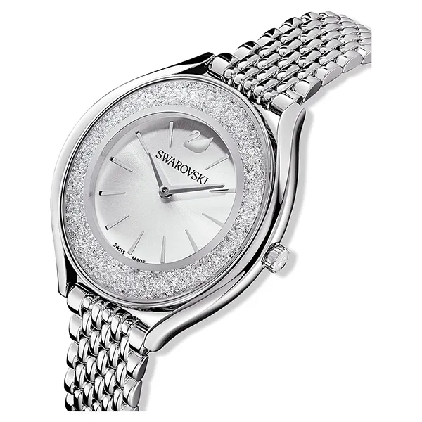 Đồng Hồ Nữ Swarovski Crystalline Aura Watch 35mm 5519462 Màu Bạc