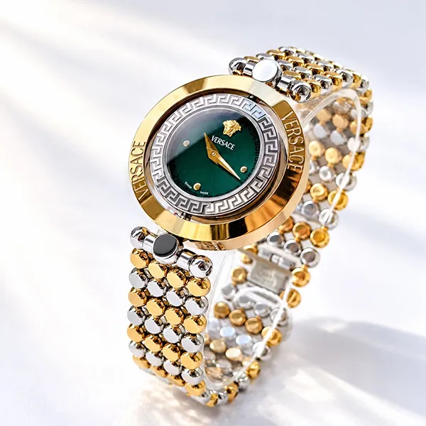 Đồng Hồ Nữ Versace Eon Restyling Watch VEHFA0525 Màu Demi/Xanh Lá