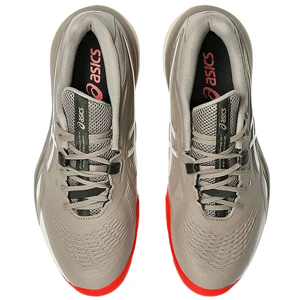 Giày Tennis/ Pickleball Nam Asics Gel Resolution X Wide 1041A487.200 Màu Xám Đỏ Size 7