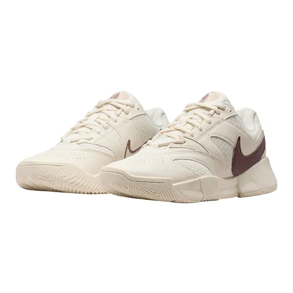 Giày Tennis/Pickleball Nữ Nike Court Lite 4 Pale Ivory FD6575-109 Màu Kem Đỏ Size 9