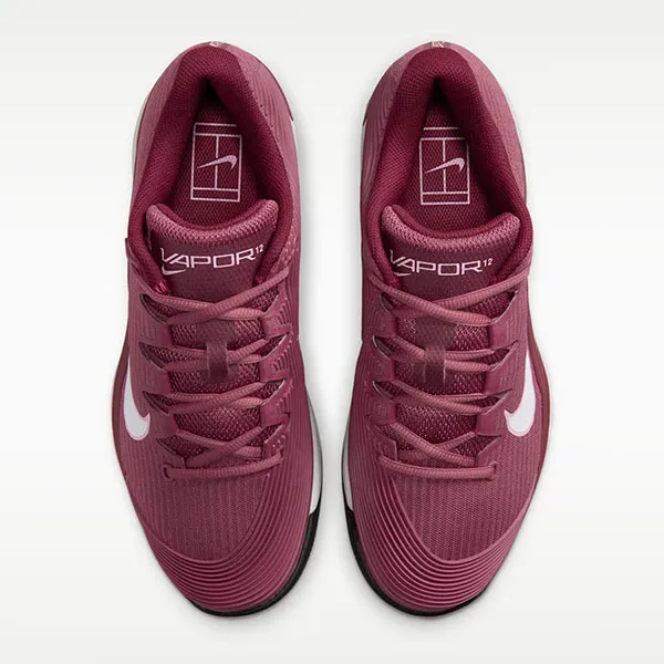 Giày Tennis/Pickleball Nữ Nike Vapor 12 Hard Court Shoes FV5554-600 Màu Đỏ Mận Size 37.5