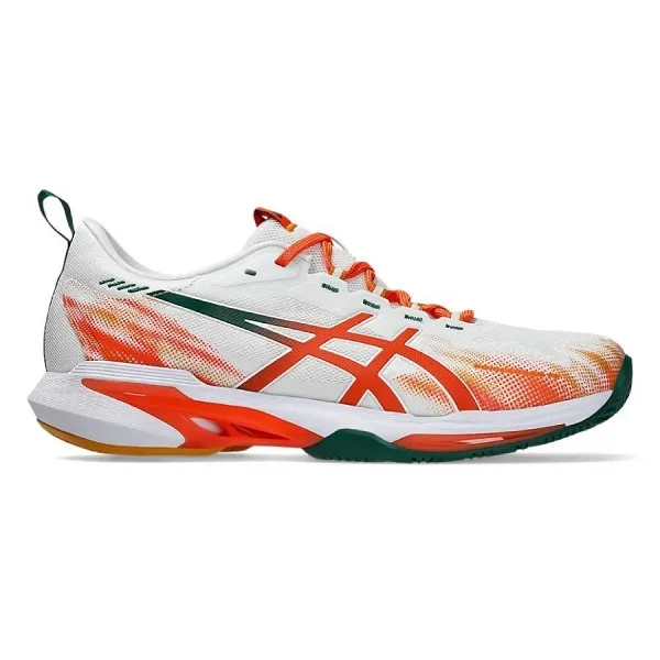 Giày Tennis/Pickleball Nam Asics Sonicsmash FF 1041A538.100 Màu Trắng Phối Cam Size 41.5