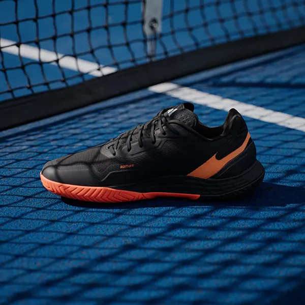 Giày Thể Thao Nam Adidas Tennis Defiant Speed 2 KI5999 Màu Đen/Cam Size 39 1/3