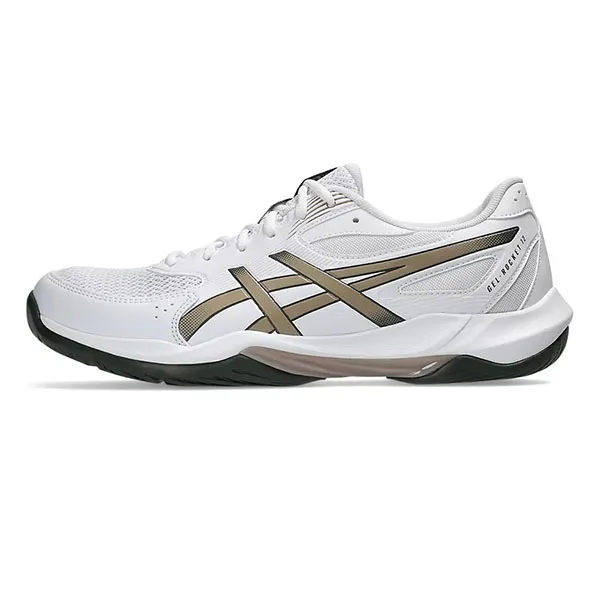 Giày Thể Thao Nam Asics Indoor Rocket - 1071A116.106 Màu Trắng Nâu Size 40