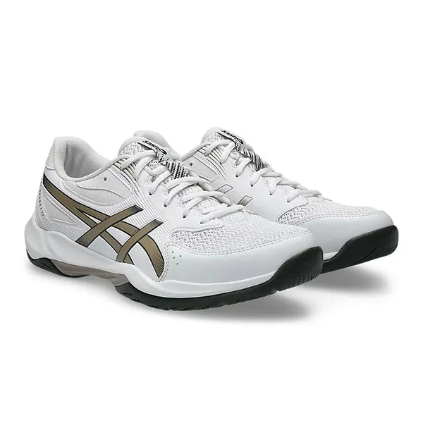 Giày Thể Thao Nam Asics Indoor Rocket - 1071A116.106 Màu Trắng Nâu Size 40