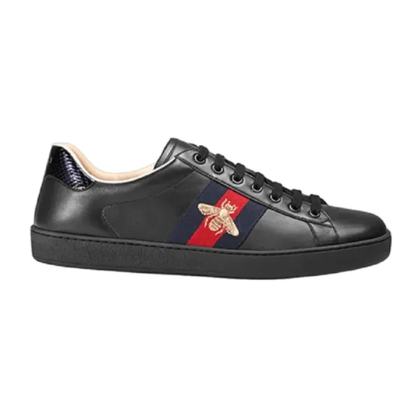 Giày Thể Thao Nam Gucci Ace Embroidered 'Black Bee' 429446-A38G0-1284 Màu Đen Size 39.5