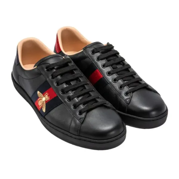Giày Thể Thao Nam Gucci Ace Embroidered 'Black Bee' 429446-A38G0-1284 Màu Đen Size 39.5