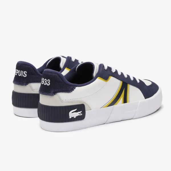 Giày Thể Thao Nam Lacoste L004 Leather Colourblock Trainers 746CMA0013 Màu Trắng Phối Xanh