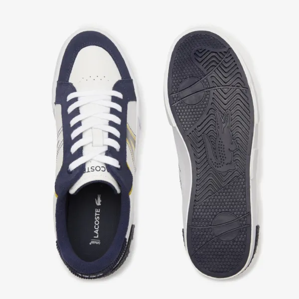 Giày Thể Thao Nam Lacoste L004 Leather Colourblock Trainers 746CMA0013 Màu Trắng Phối Xanh