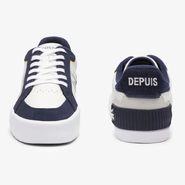 Giày Thể Thao Nam Lacoste L004 Leather Colourblock Trainers 746CMA0013 Màu Trắng Phối Xanh