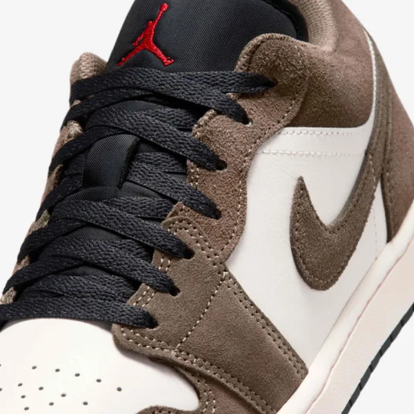Giày Thể Thao Nam Nike Air Jordan 1 Low 553558-200 Màu Nâu Trắng Size 40