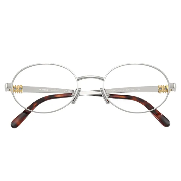 Gọng Kính Cận Nữ Miu Miu 0MU 50ZV 1BC1O1 Màu Bạc