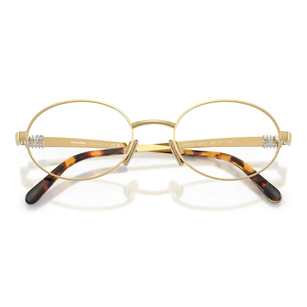 Gọng Kính Cận Nữ Miu Miu 0MU 50ZV 5AK1O1 Màu Vàng Gold