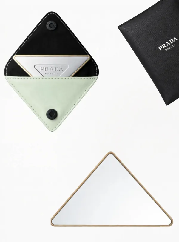 Gương Cầm Tay Prada Mirror GWP Màu Bạc