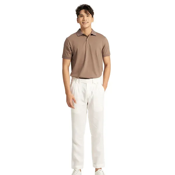 Quần Dài Linen Nam F2 Fashion & Freedom DN31-TK-30-0224 Màu Trắng Kem Size 30