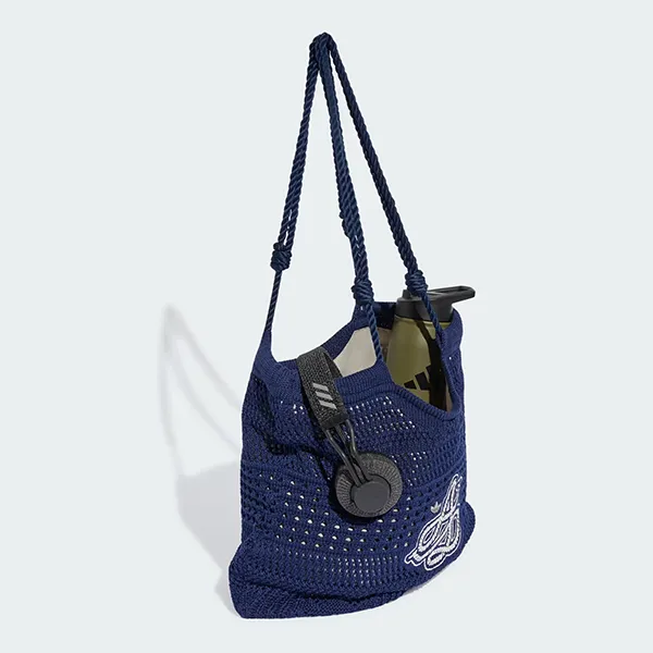 Túi Tote Nữ Adidas Originals Crochet Tote Shoulder Bag KX0538 Màu Xanh Navy