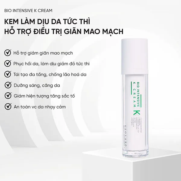 Kem Dưỡng Phục Hồi Làm Dịu Da Usolab Bio Intensive K Cream 50ml