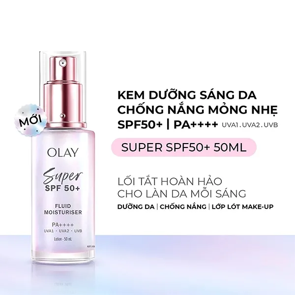 Kem Dưỡng Sáng Da Chống Nắng Olay Super SPF 50+ 50ml