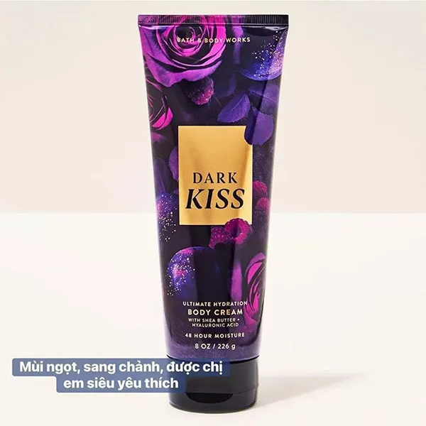 Kem Dưỡng Thể Bath & Body Works BBW Body Cream Dark Kiss 226g