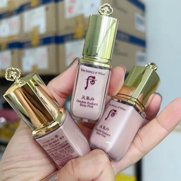Combo 2 Kem Lót Nâng Tone Da Whoo Double Radiant Base Pink 8ml x2