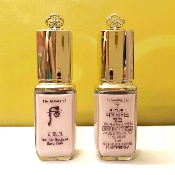 Combo 2 Kem Lót Nâng Tone Da Whoo Double Radiant Base Pink 8ml x2