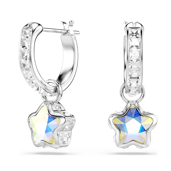 Khuyên Tai Nữ Swarovski Chroma Drop Earrings 5754172 Màu Bạc