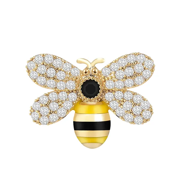 Cài Áo Nữ Meri Honey Glow BR585 Màu Vàng/Đen
