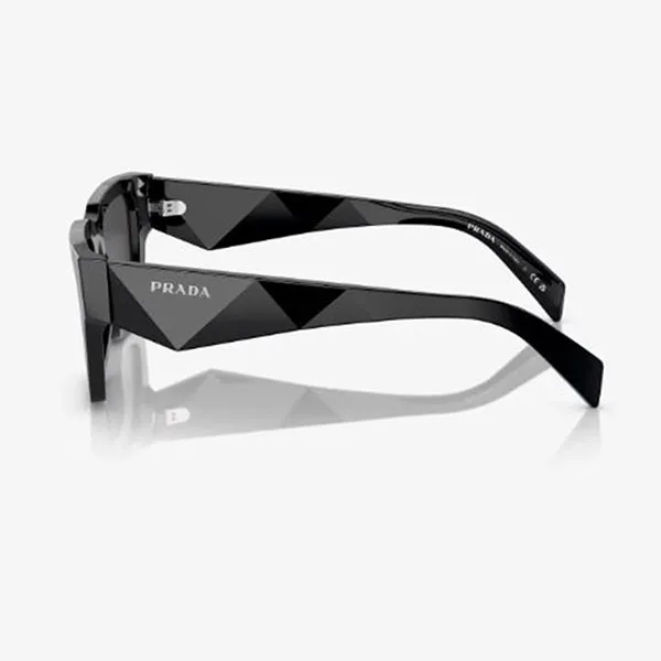 Kính Mát Nam Prada 0PR A06SF 16K08Z Sunglasses Black Dark Grey Màu Đen
