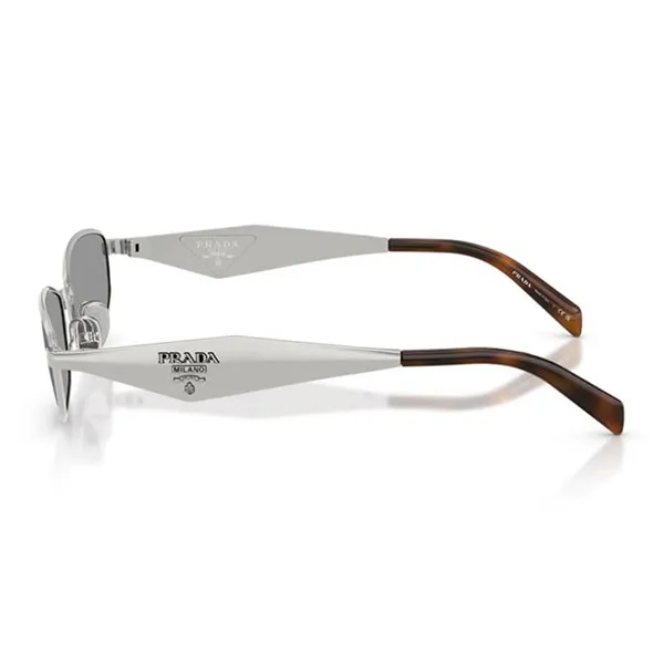 Kính Mát Nam Prada 0PR D51S 1BC50Q Sunglasses Silver Grey Màu Xám Bạc