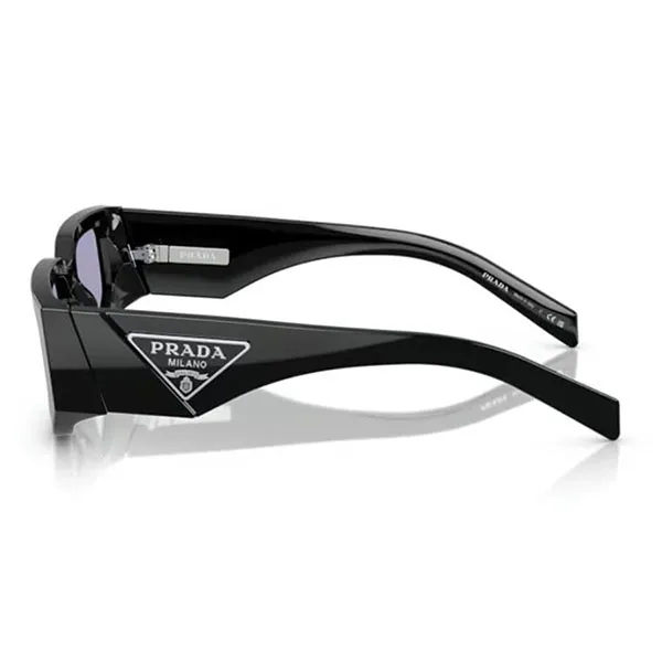 Kính Mát Nam Prada Sunglasses 0PR 09ZSF 16K01O Black Violet Màu Đen Tím