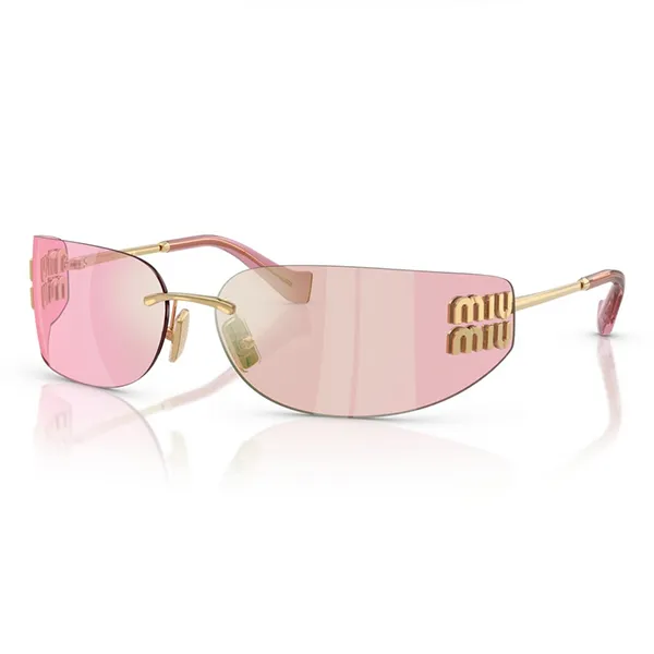 Kính Mát Nữ Miu Miu 0MU A51S 5AK90Y Gold Màu Vàng Hồng