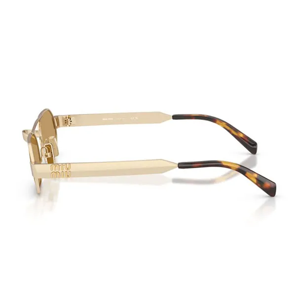 Kính Mát Unisex Miu Miu Sunglasses 0MU B52S 22M10Y Ancient Gold Brown Màu Nâu Vàng
