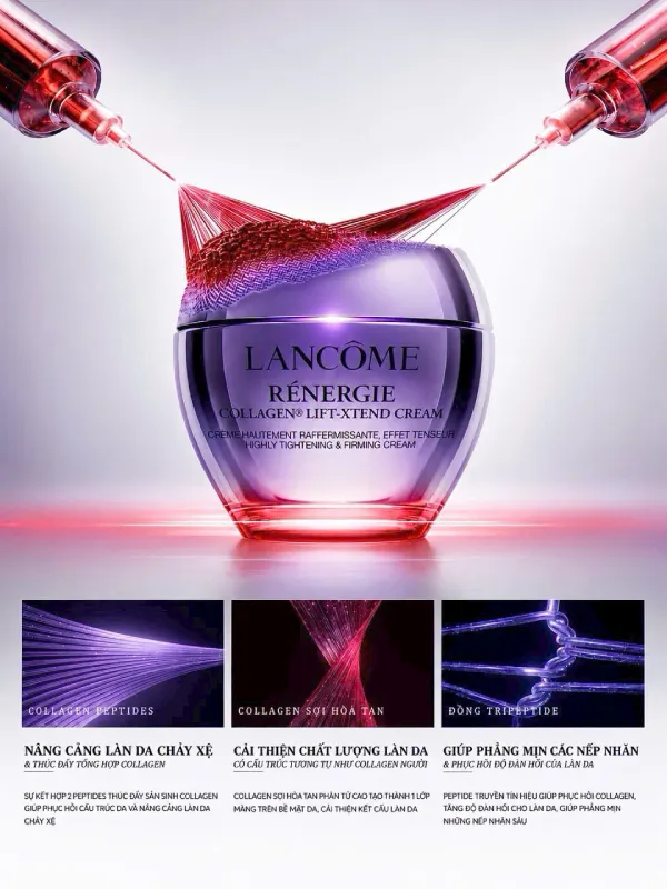Kem Dưỡng Nâng Căng, Săn Chắc Và Cải Thiện Độ Đàn Hồi Lancôme Renergie Collagen Lift-Xtend Cream 50ml (Mẫu mới)