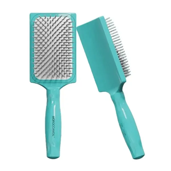 Lược Gỡ Rối Moroccanoil Mini Paddle Brush Màu Xanh