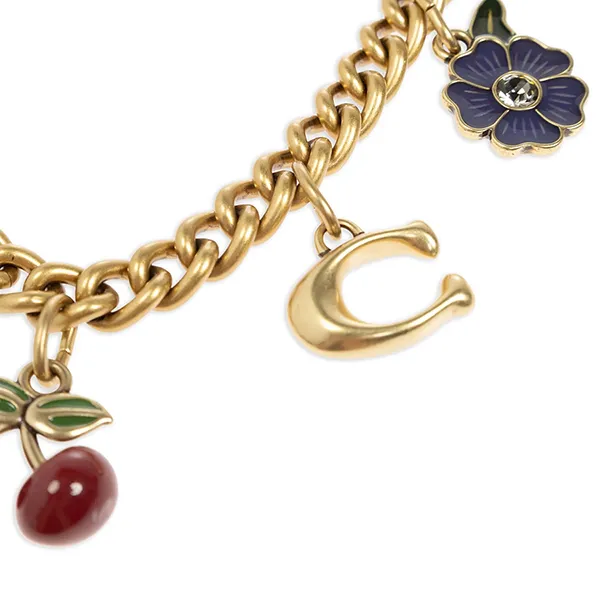 Móc Khóa Coach Charm Elora Keychain Phối Màu