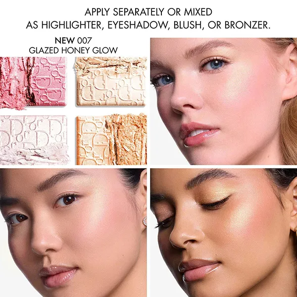 Phấn Bắt Sáng Dior Highlight Backstage Glow Maximizer Face Palette 007 Iced Honey Glow