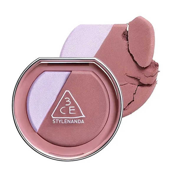 Phấn Má Hồng Kèm Bắt Sáng 3CE Blushlighter What If Màu Hồng Gỗ
