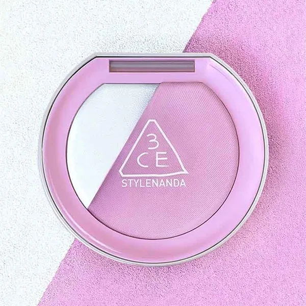 Phấn Má Hồng Kèm Bắt Sáng 3CE Blushlighter What If Màu Hồng Tím