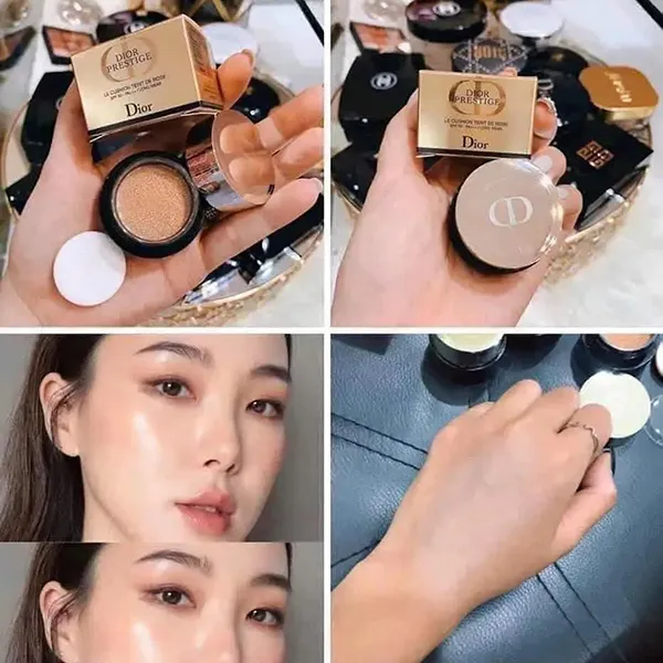 Phấn Nước Cushion Dior Prestige Le Teint De Rose Mini Tone 010 - Ivory, 4g
