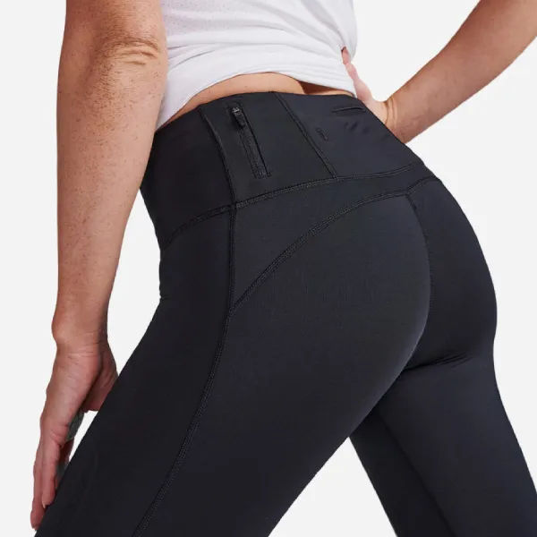 Quần Chạy Bộ Nữ 2XU Light Speed Mid-Rise Compression Tights WA6523b-BLK/GRF Màu Đen Size S