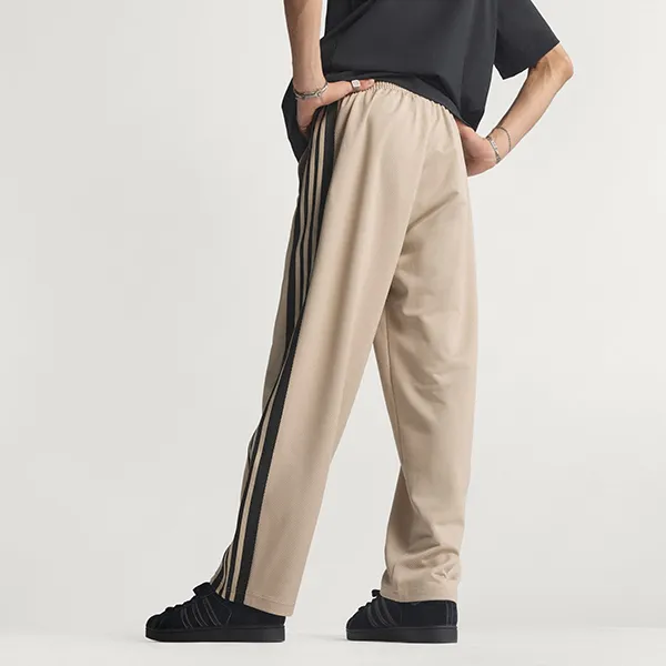 Quần Dài Adidas Wide Leg Mesh Trackpants KE0116 Màu Nâu Khaki Size S