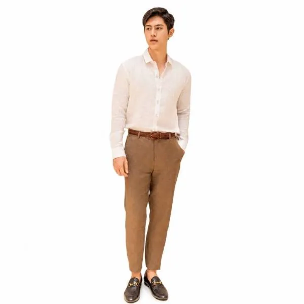 Quần Dài Nam F2 Fashion & Freedom DN04-NÂU ĐẬM-30-0224 Màu Nâu Đậm Size 30